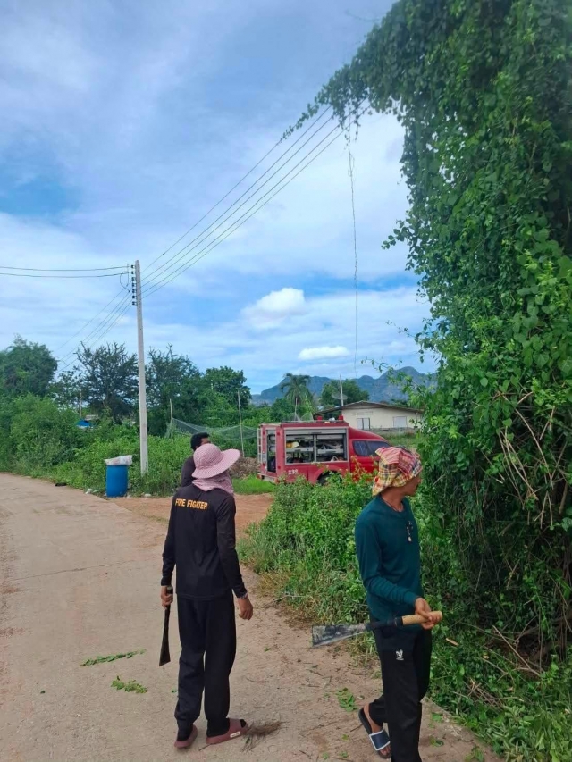 30-6-69 ดำเนินการตัดต้นไม้ ตามคำร้องจากประชาชนในพื้นที่ หมู่ที่ 4 ชุมชนบ้านศาลาลัย