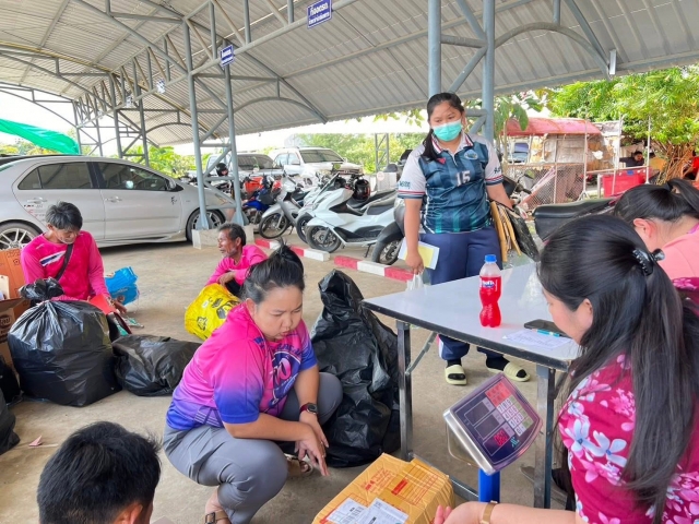 30-9-68กองสาธารณสุขฯ จัดกิจกรรมธนาคารขยะ โดยกิจกรรมธนาคารขยะประจำเดือน กันยายน 2568 