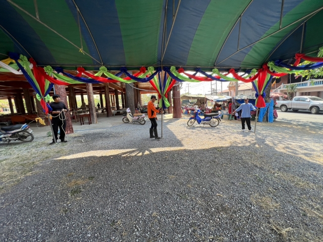 2-2-66 จัดสถานที่บวชชีพราหมณ์ @วัดสามร้อยยอด