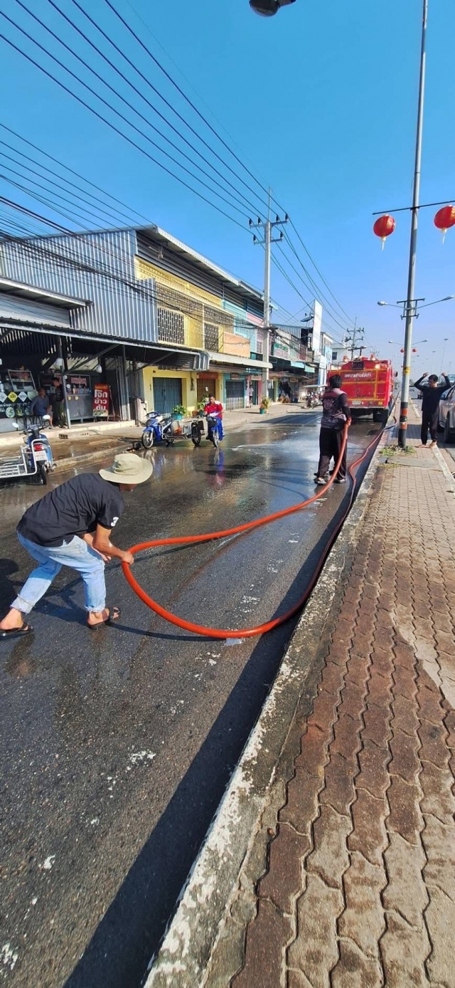 5-2-69 ดำเนินการทำความสะอาด 2 ฝั่งถนน บริเวณหน้าตลาดไร่ใหม่