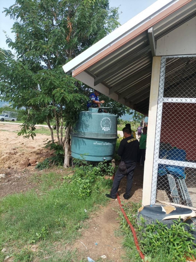 10-7-67 งานป้องกันและบรรเทาสาธารณภัย  ออก ว.4  ส่งน้ำ หมู่5 ไร่เก่า ห้วยขมิ้น
