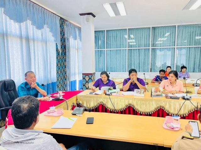 13-6-67 กองการศึกษา จัดประชุมโครงการแข่งขันกีฬา กรีฑาเยาวชนต้านยาเสพติด ประจำปีงบประมาณ 2567