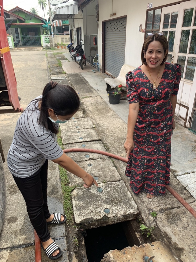 17 พ.ย. 65 งานป้องกันฯ ดันท่อน้ำตามคำร้อง @ซอยโต้รุ่งเก่า