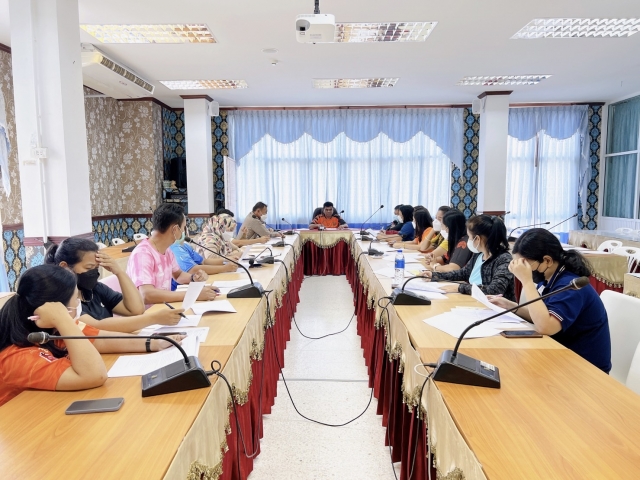 26ตค.65 ประชุมคณะผู้บริหาร หัวหน้าส่วนเตรียมงานลอยกระทง